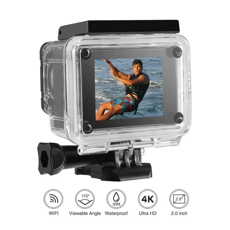 Action Cam Kogan WiFi 4K Ultra HD 16 MP, Tahan Air 30 Meter, Aksesori Lengkap 1