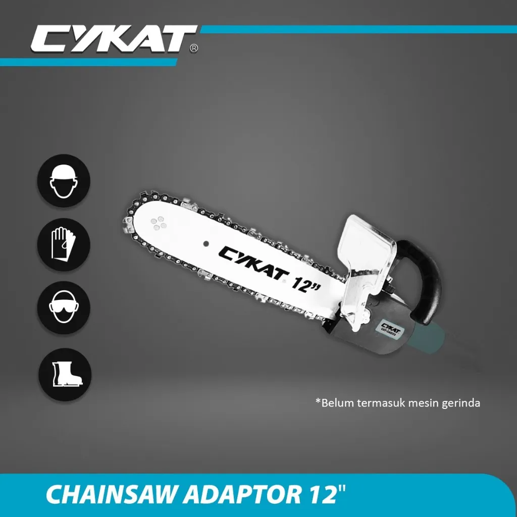 Adaptor Gergaji Rantai untuk Gerinda 4 Inci, Ubah Gerinda Tangan Jadi Chainsaw Mini 12 Inci 3