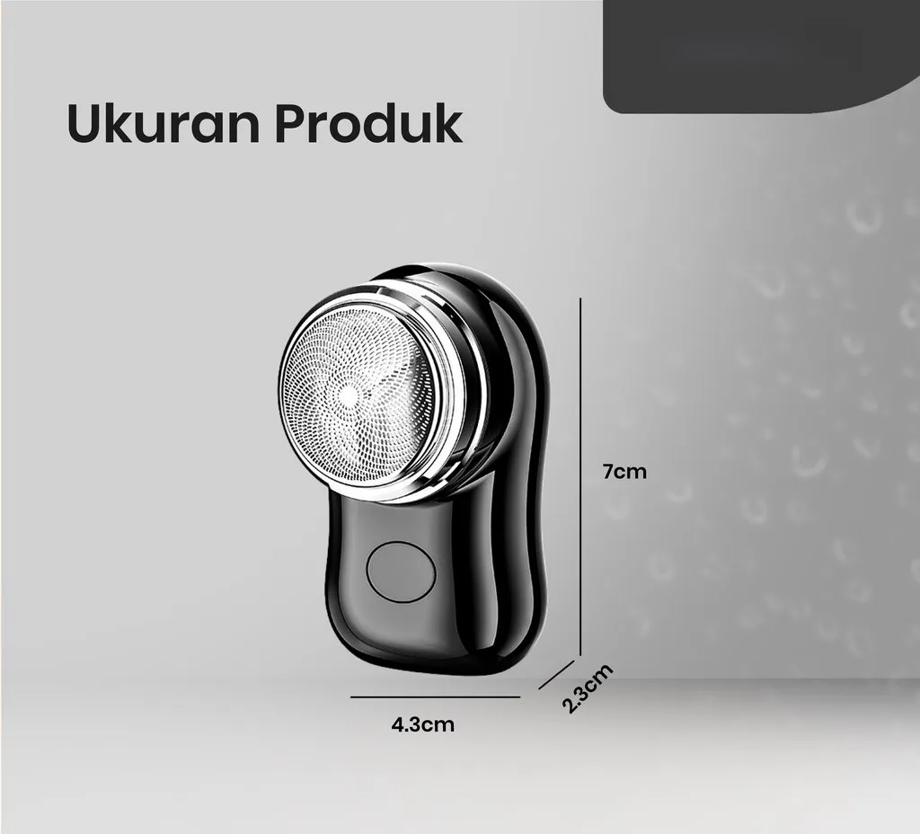 Alat Cukur Mini Portable Isi Ulang USB, 6 Mata Pisau, Muat di Saku 2