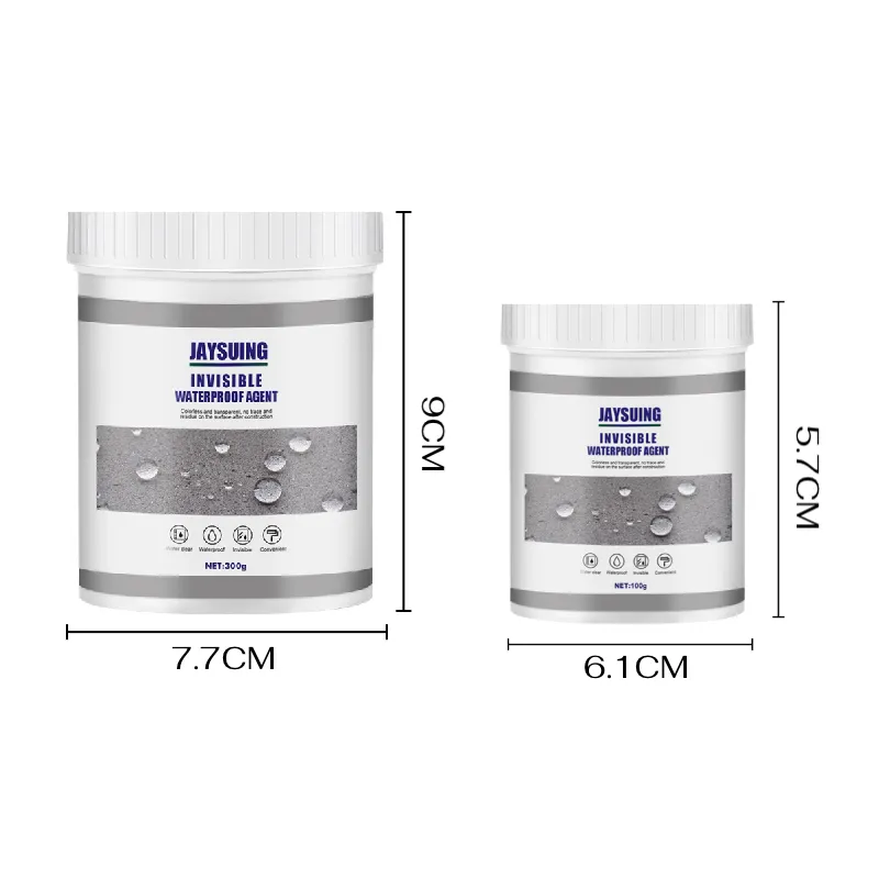 Cat Anti Bocor Transparan JAYSUING 300 g, Tutup Rembes Atap, Dak, dan Dinding Tanpa Mengubah Warna, Sudah Termasuk Kuas 6