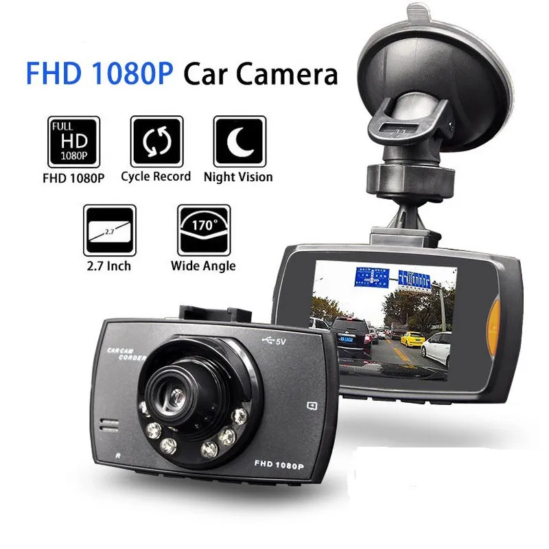 Kamera Dashcam Mobil G30 Full HD 1080P, Layar 2,7 Inci, Rekam Otomatis Saat Mesin Nyala 1