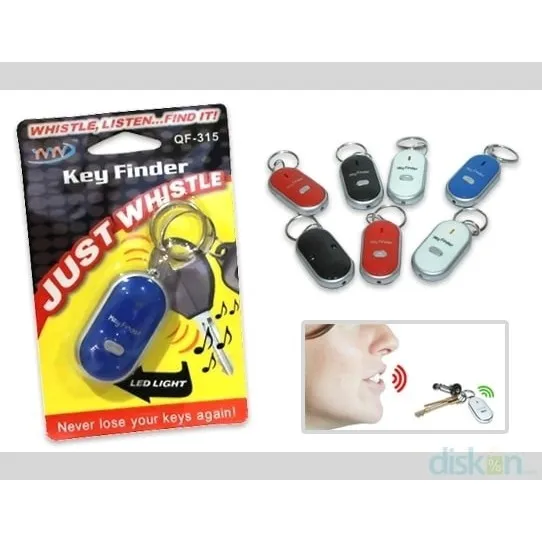 Key Finder Gantungan Kunci Siul: Bersiul, Kunci Berbunyi dan Menyala 1
