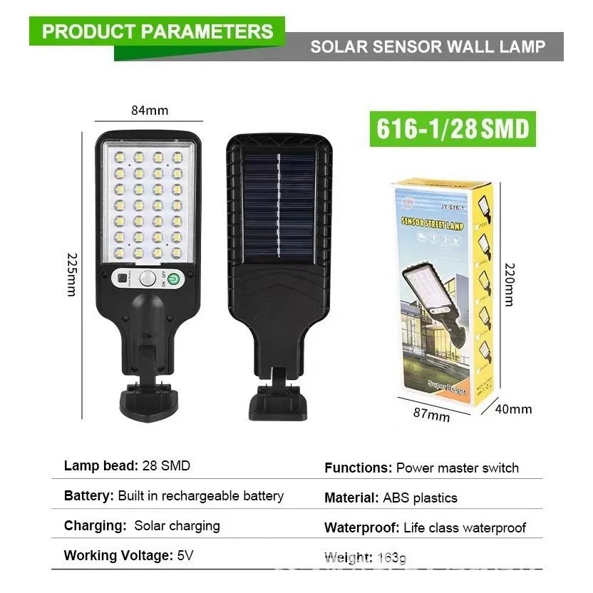 Lampu Solar 200 Watt Tenaga Surya, 3 Mode, Sensor Gerak 5