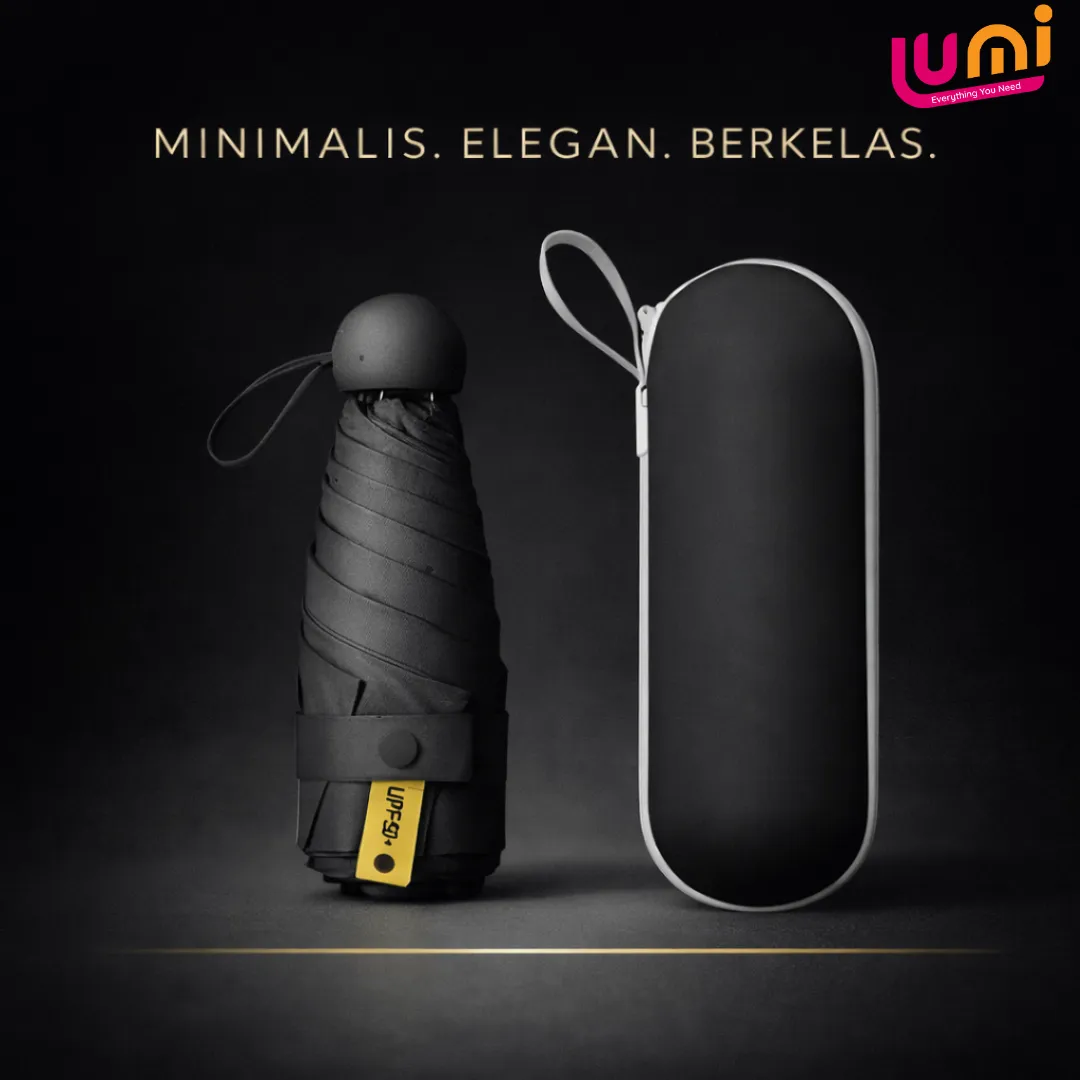 Payung Lipat Mini Capsule Anti UV UPF 50+, Diameter 90 cm, Hanya 240 Gram 3