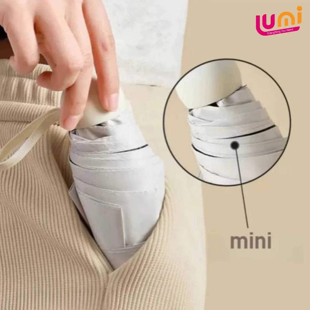 Payung Lipat Mini Capsule Anti UV UPF 50+, Diameter 90 cm, Hanya 240 Gram 6