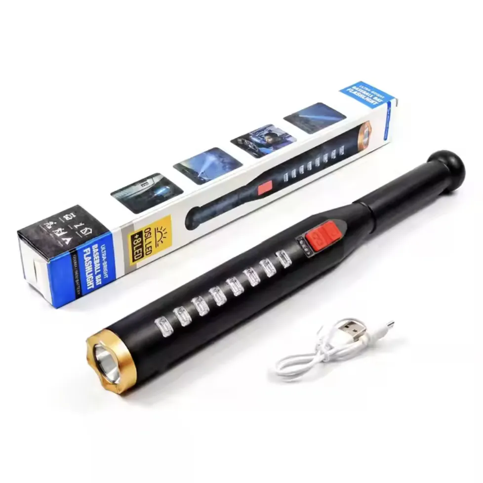 Senter LED Tongkat 1800 Lumen, Panjang Bisa Ditarik 31 sampai 41 cm, Bodi Aluminium 1