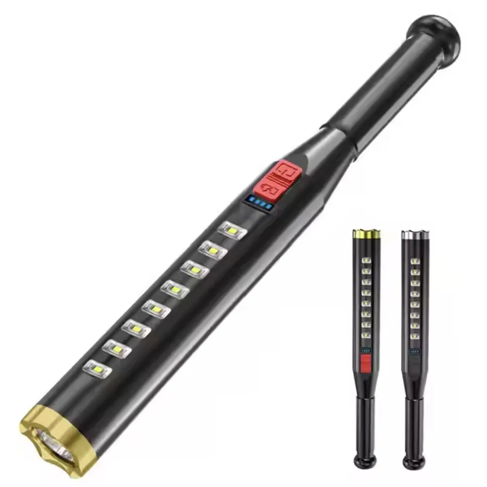 Senter LED Tongkat 1800 Lumen, Panjang Bisa Ditarik 31 sampai 41 cm, Bodi Aluminium 6