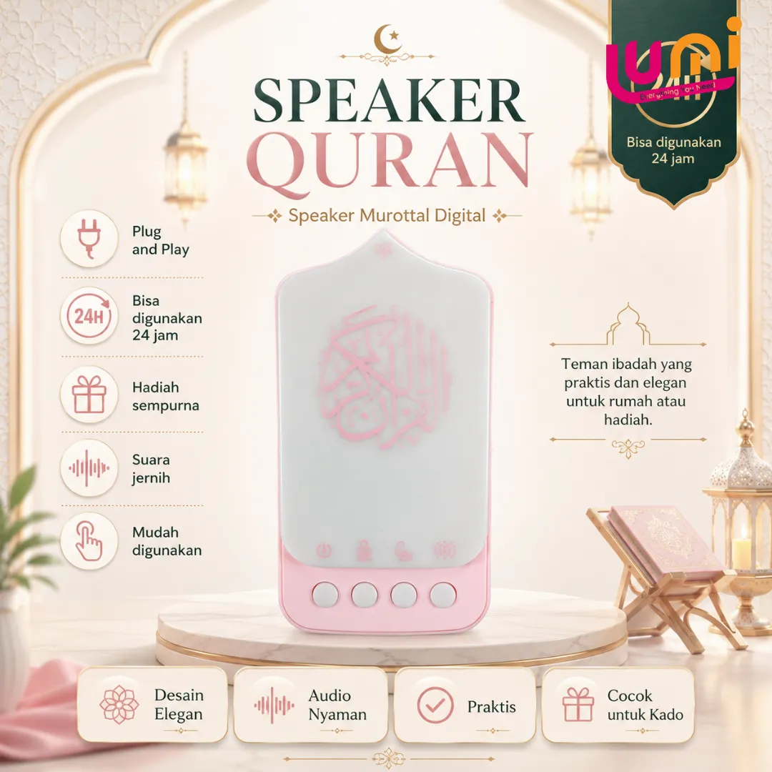 Speaker Al-Quran Digital Murottal Plug and Play, Colok Langsung ke Stop Kontak 2