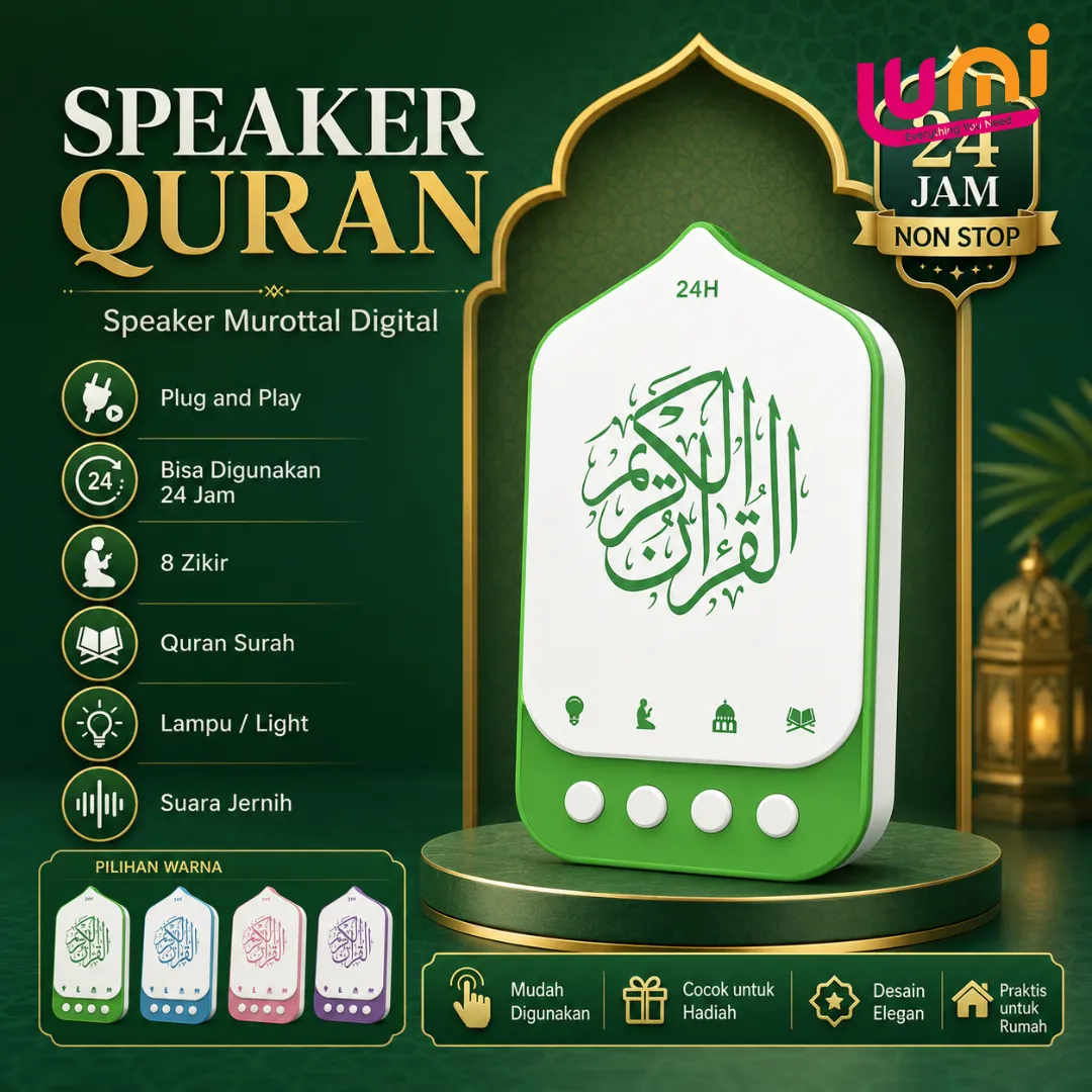 Speaker Al-Quran Digital Murottal Plug and Play, Colok Langsung ke Stop Kontak 3